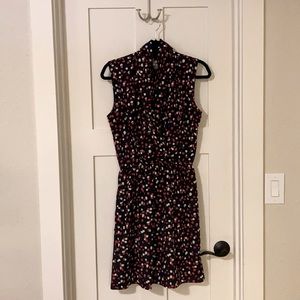 Polka-dot wrap dress